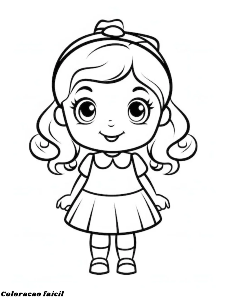 desenhos de bonecas para colorir