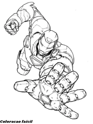 desenho de homem de ferro