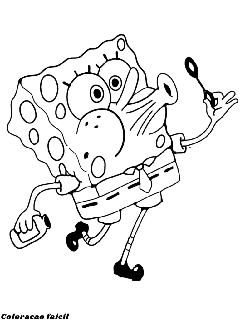 bob esponja desenho para colorir