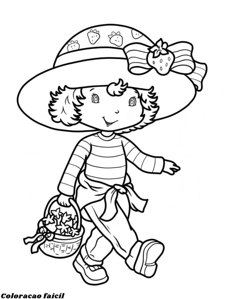 desenho colorir moranguinho
