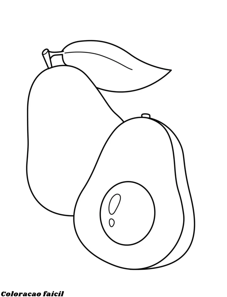 desenho de frutas para imprimir