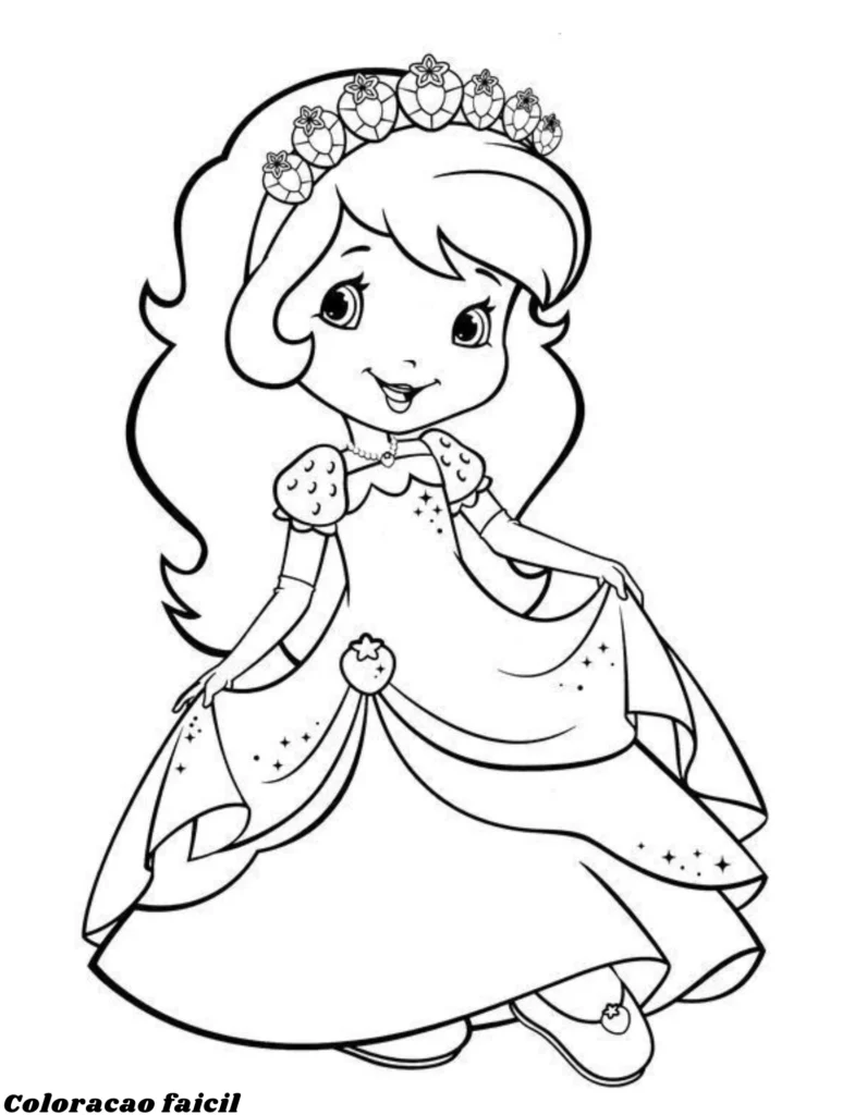 desenho da moranguinho para colorir
