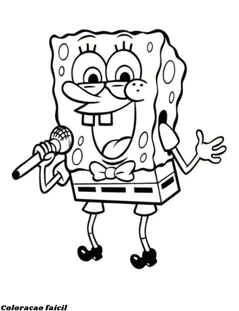 desenhos bob esponja para colorir