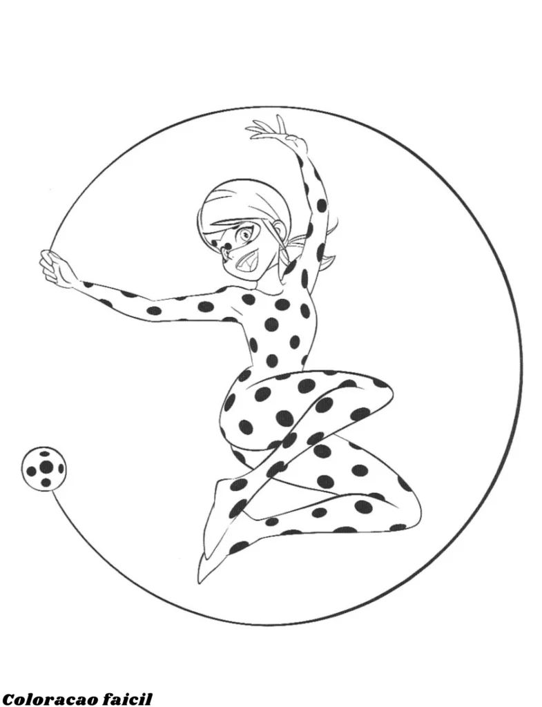 desenho para colorir ladybug