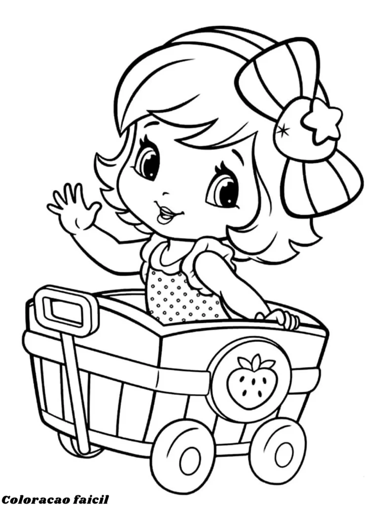 desenho moranguinho colorir