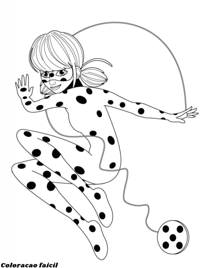lady bug para colorir