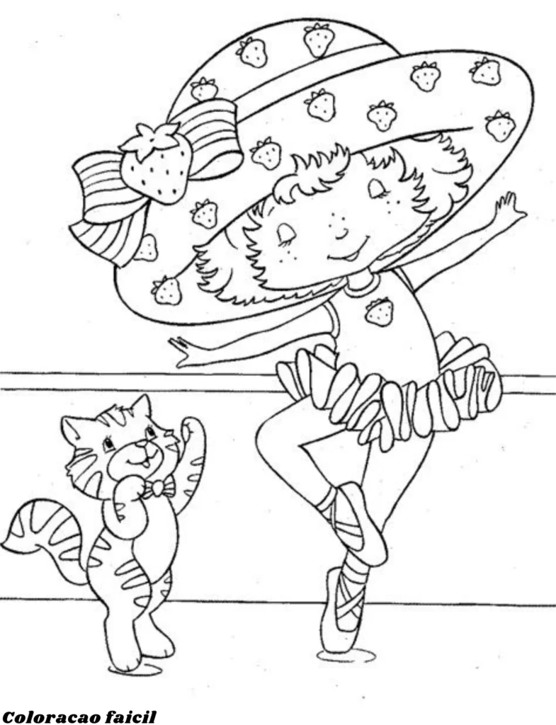 desenhos moranguinho para colorir