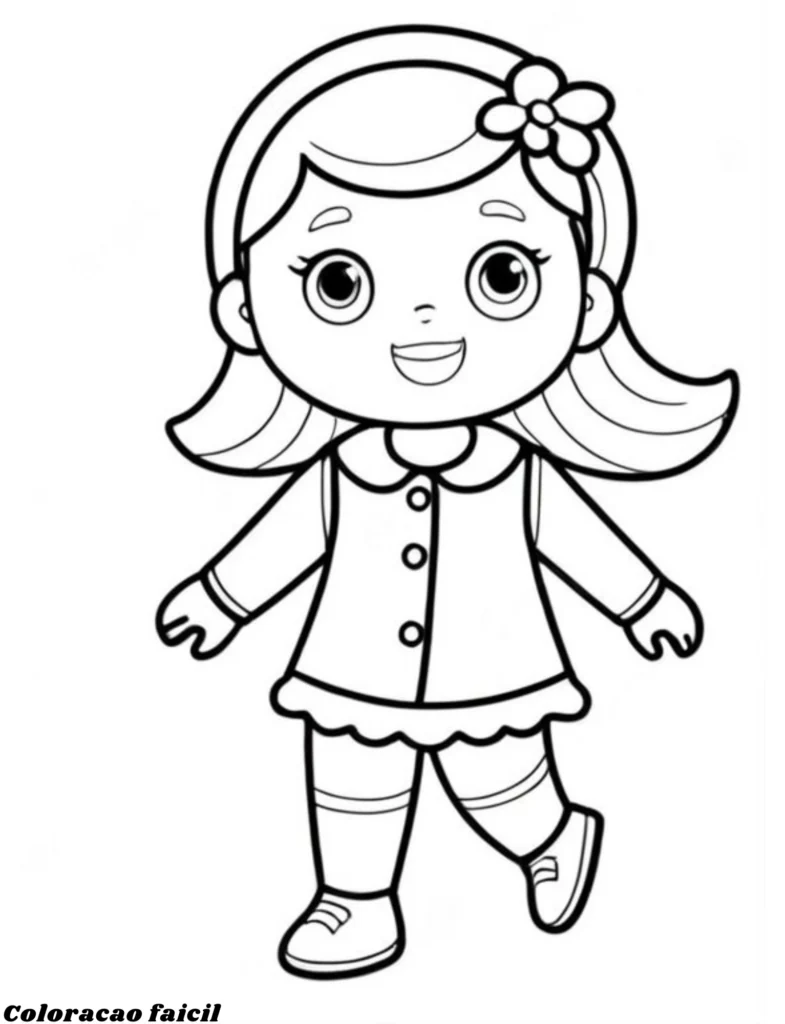 boneca para imprimir