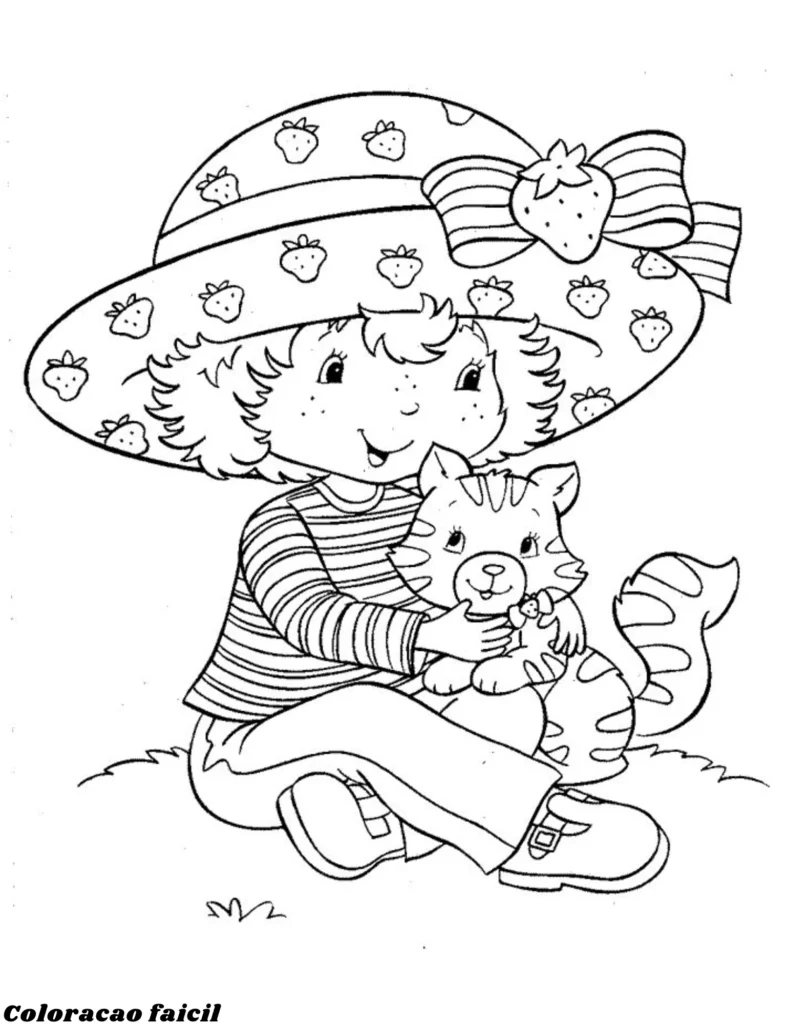 desenho moranguinho para colorir