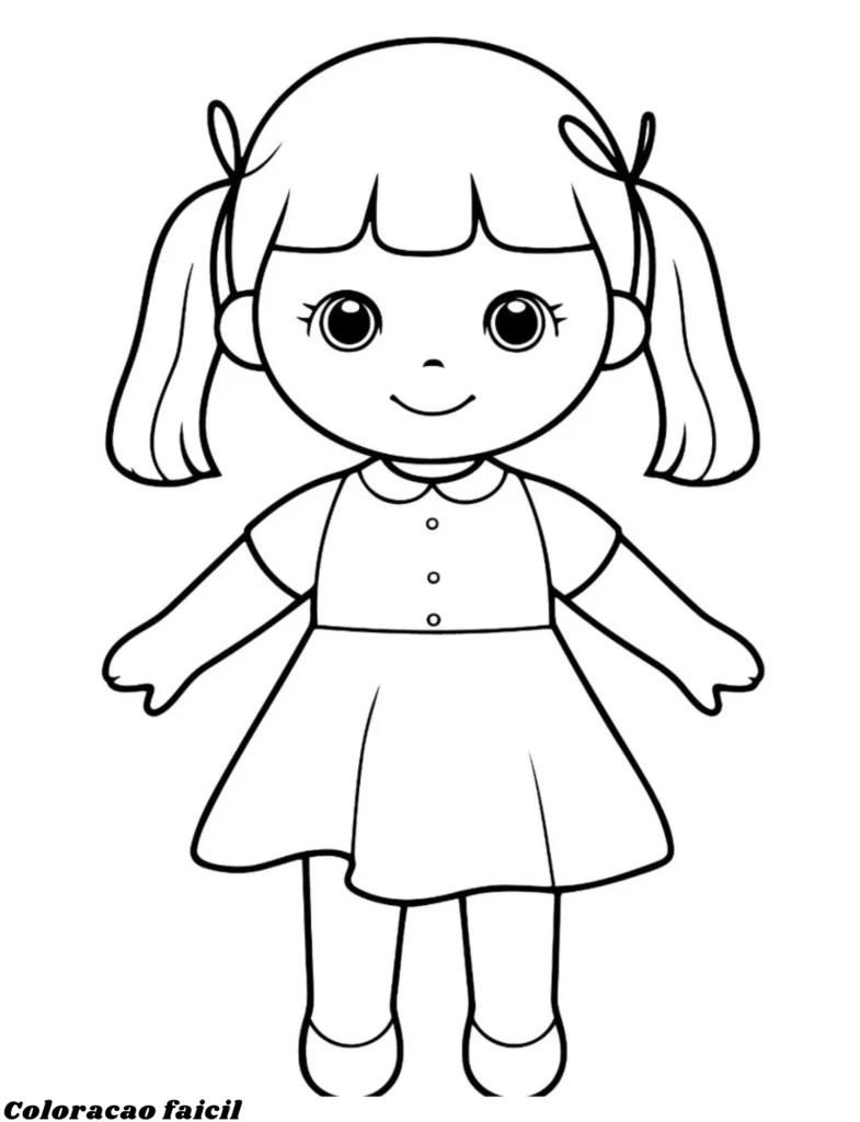 desenhos de bonecas para colorir e imprimir