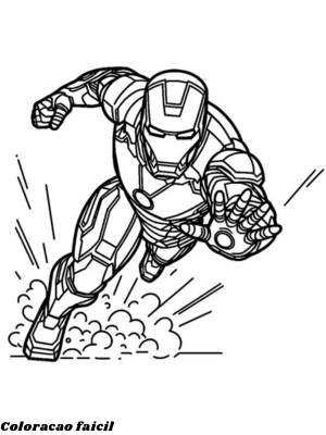 desenhos para colorir do homem de ferro
