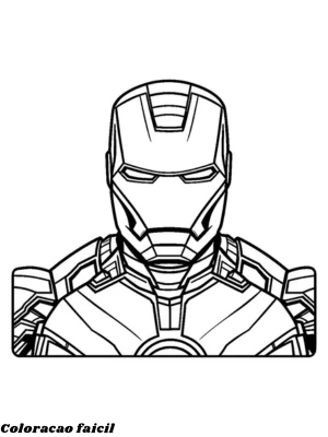 desenho para colorir homem de ferro