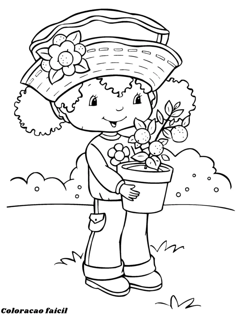desenho da moranguinha para colorir