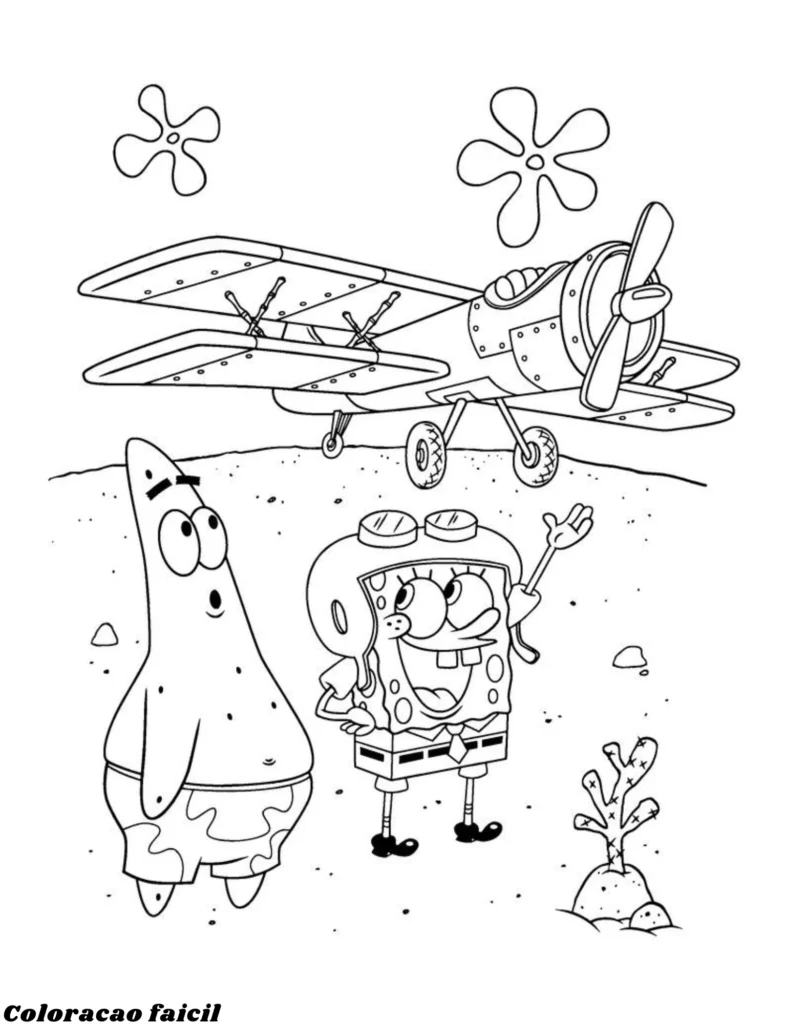 desenhos para imprimir do bob esponja