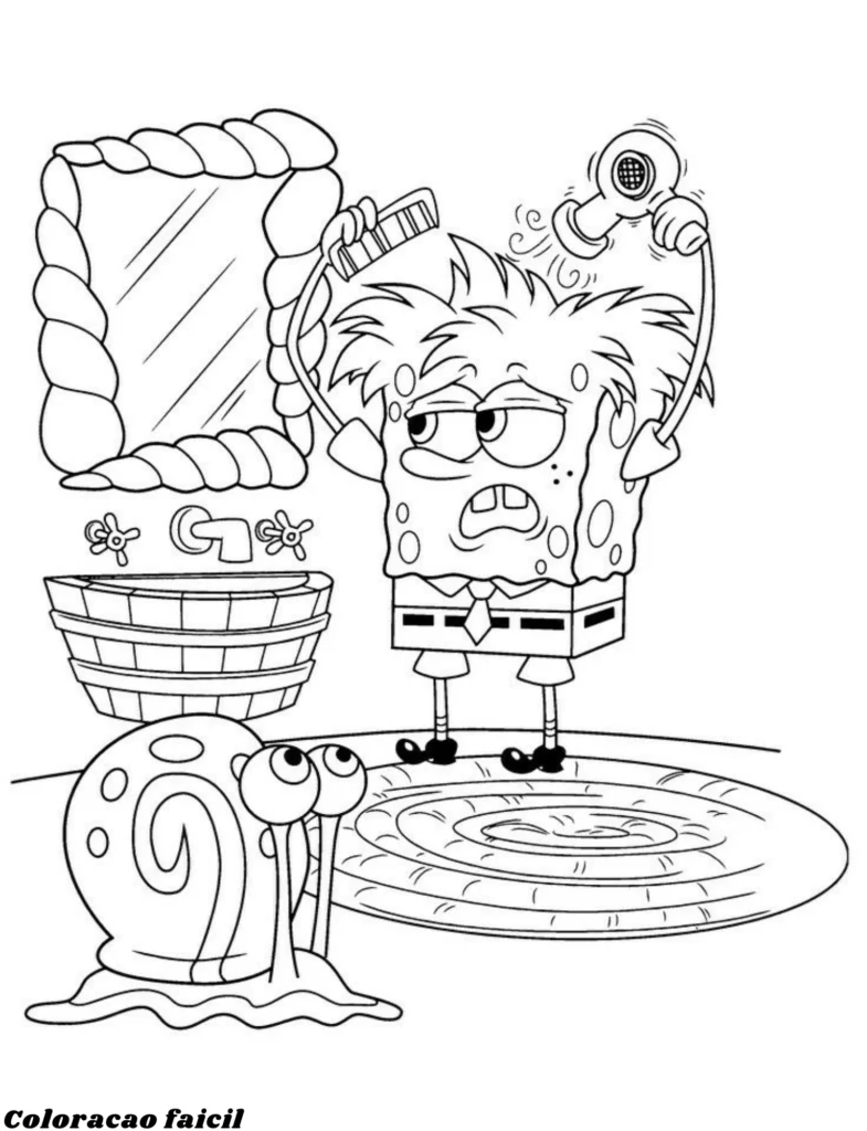 desenhos para pintar do bob esponja