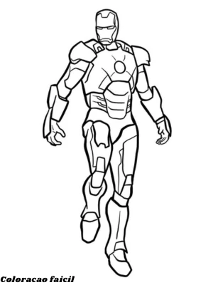 desenhos para colorir homem de ferro