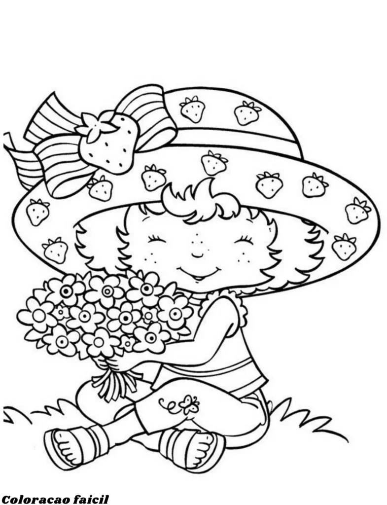 desenho para colorir moranguinho