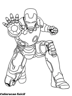 desenho do homem de ferro