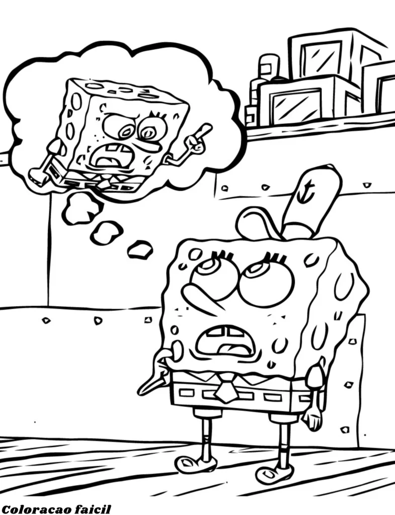 patrick bob esponja para colorir