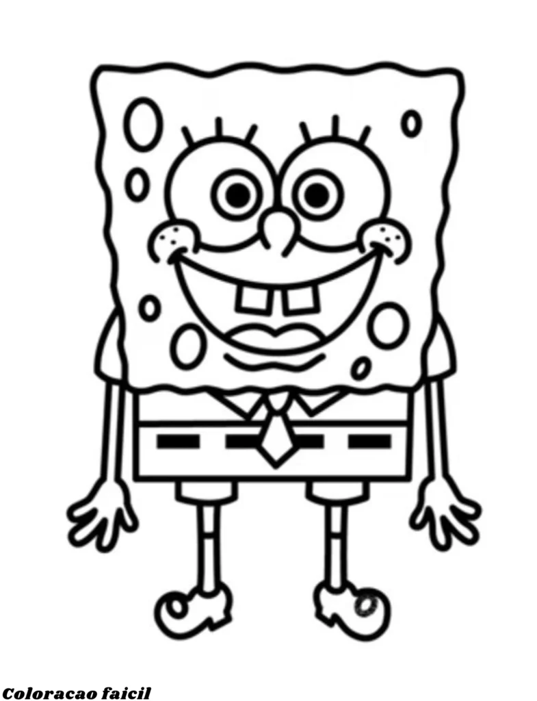 bob esponja desenho para colorir