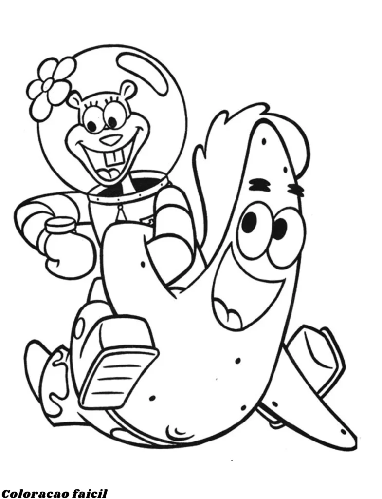 desenhos colorir bob esponja