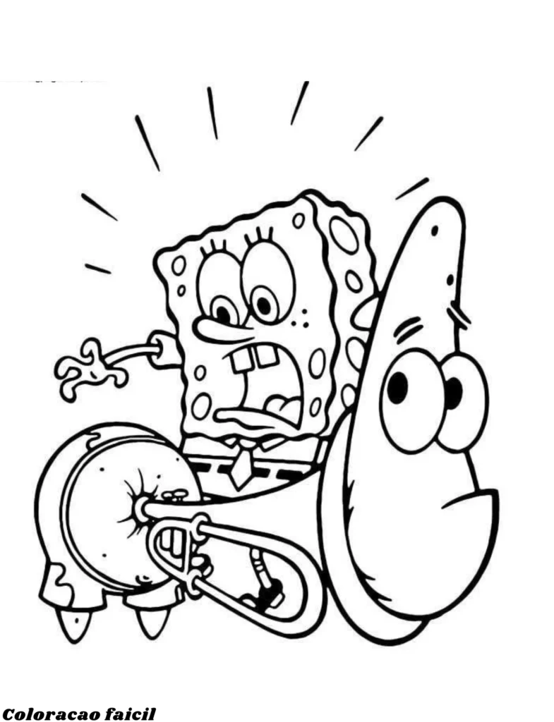 desenho do bob esponja para imprimir