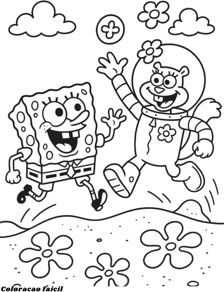bob esponja desenhos para colorir