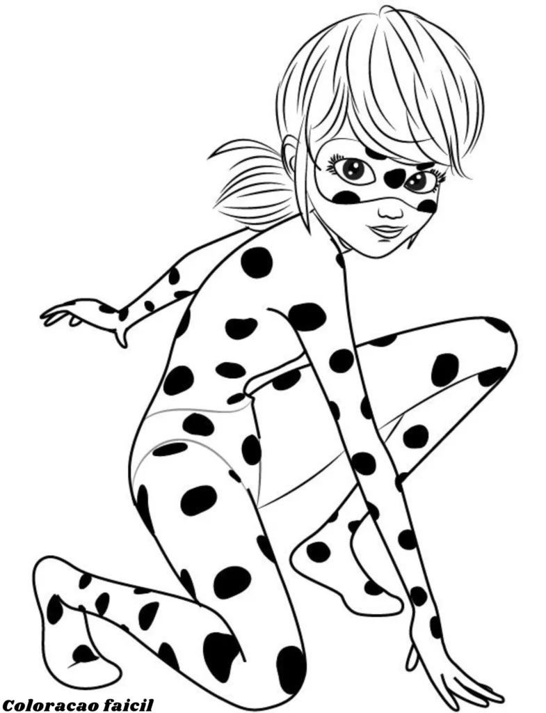 lady bug desenho para colorir