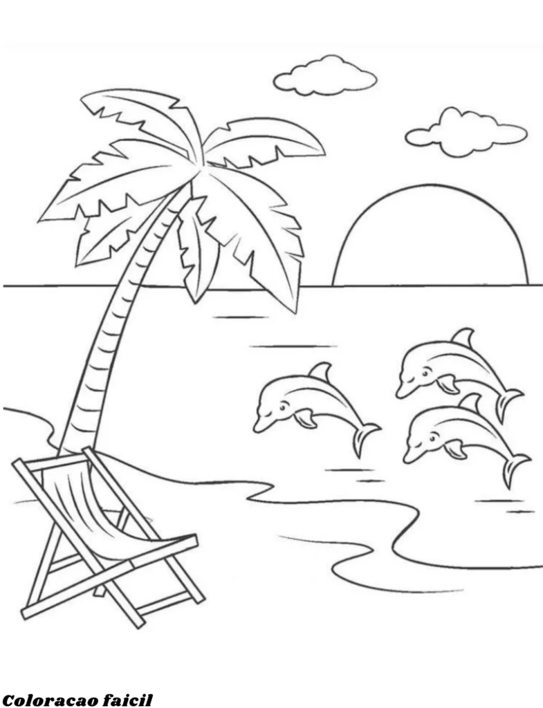desenhos de paisagens para colorir