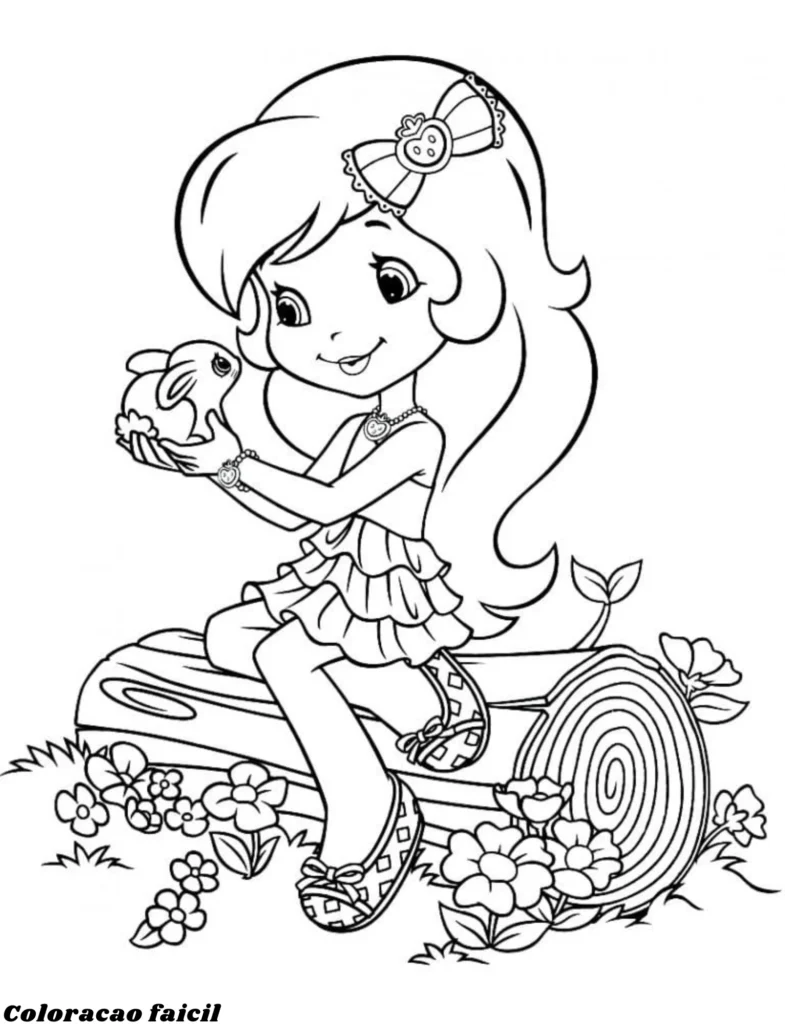 desenho para colorir da moranguinho