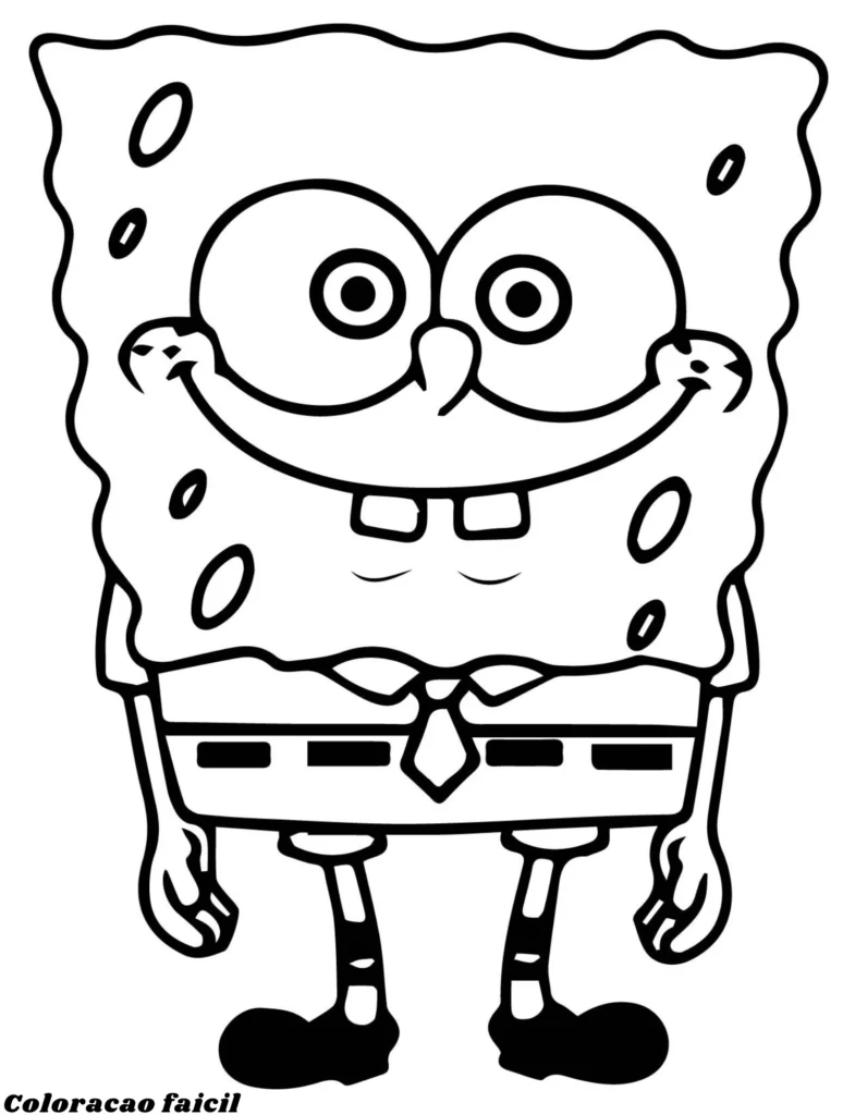 desenho bob esponja para colorir