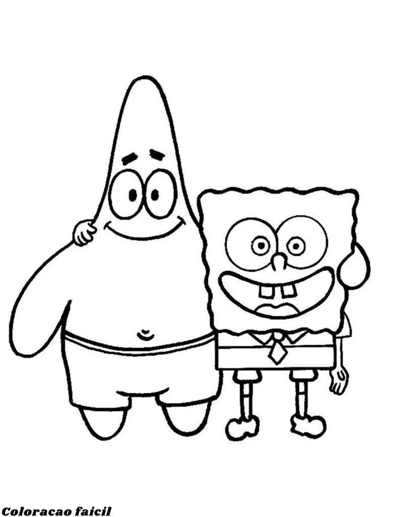 desenhos para colorir do bob esponja