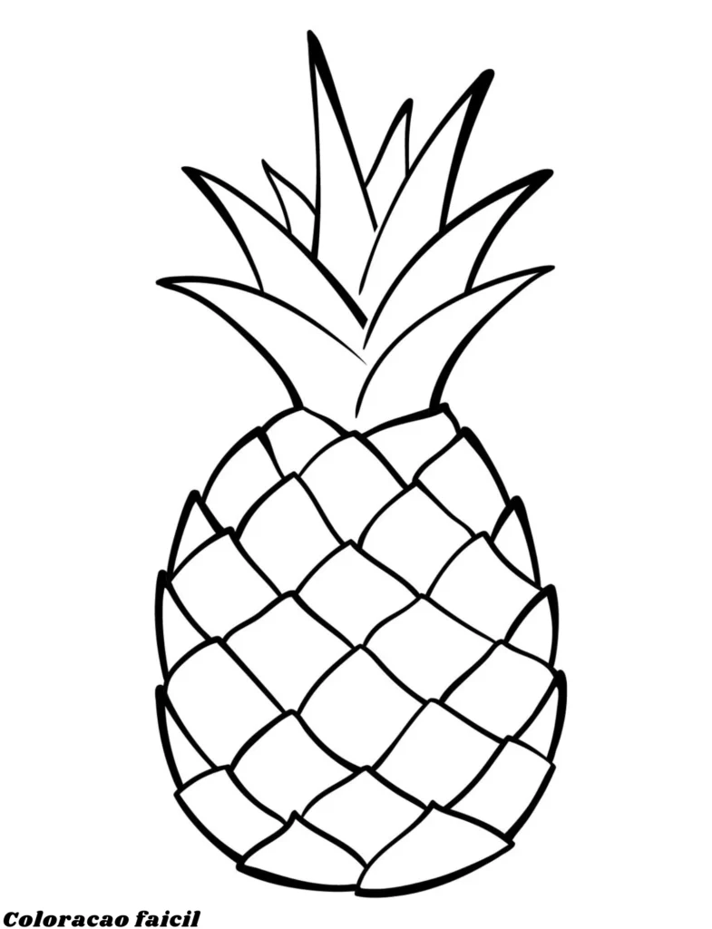 fruta para colorir