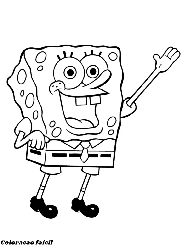 bob esponja colorir