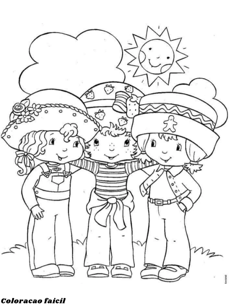 desenho moranguinho para colorir