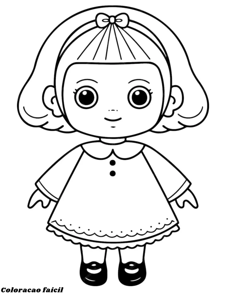 desenhos de bonecas para colorir