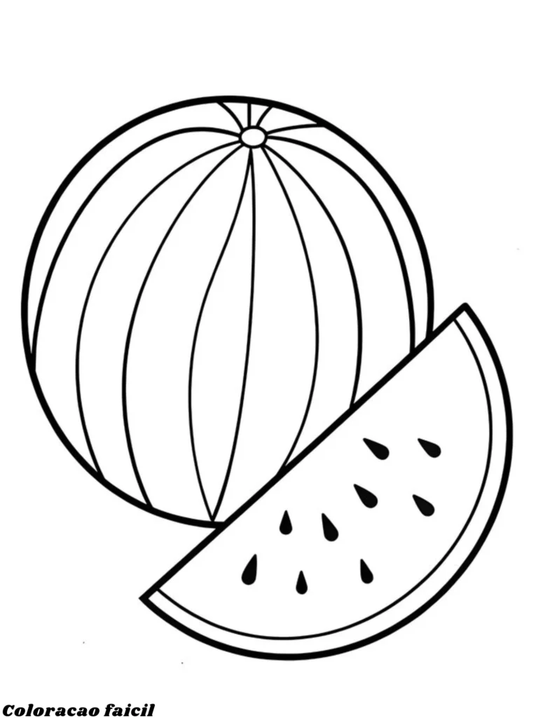 desenhos de frutas para imprimir e colorir
