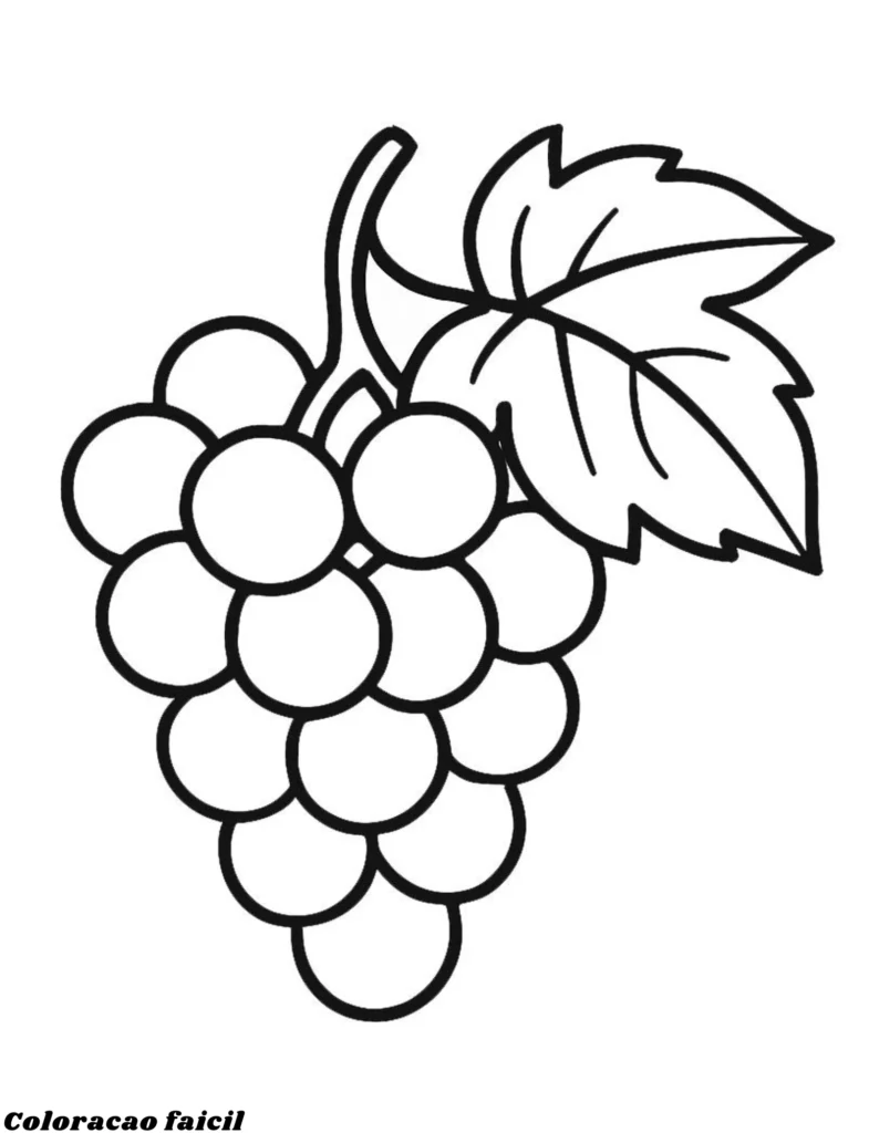 imagens de frutas para colorir