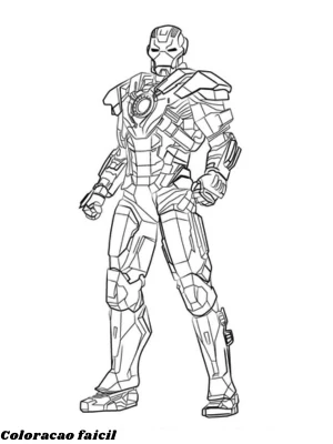 desenho do homem de ferro