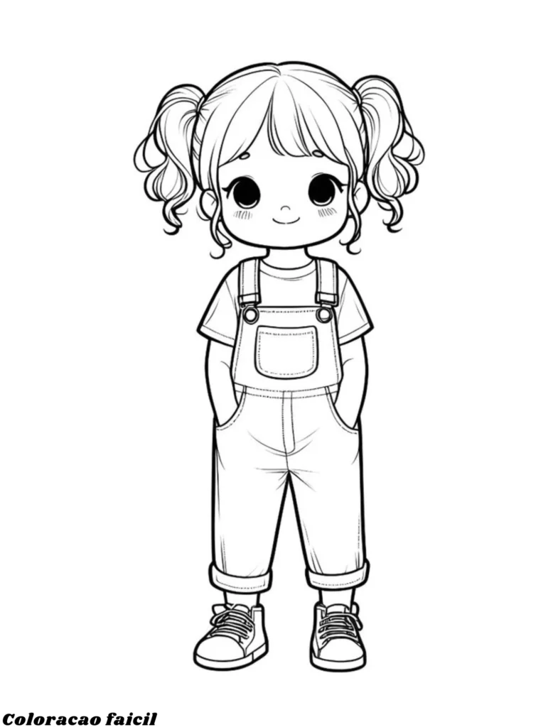 desenho de boneca para imprimir