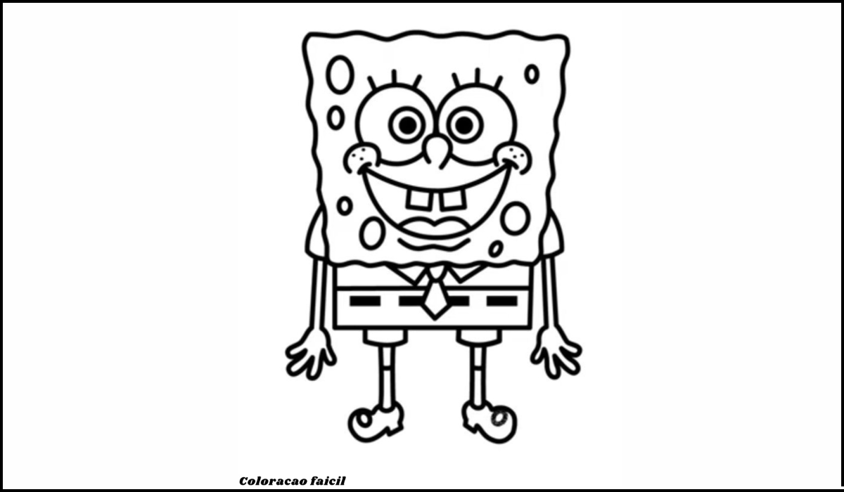 bob esponja para colorir