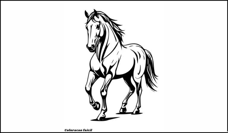 cavalo para colorir