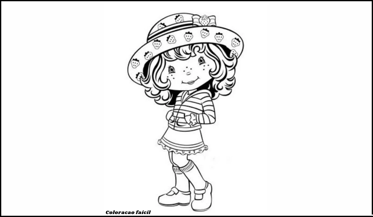 moranguinho para colorir