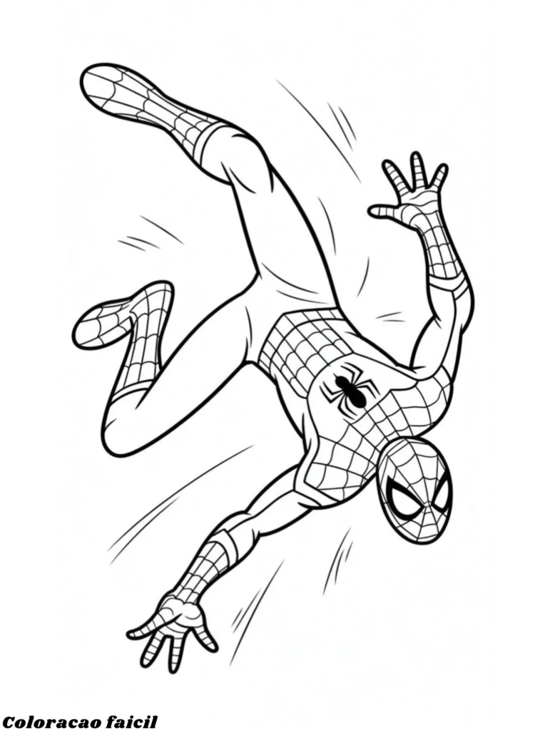 homem aranhapara colorir