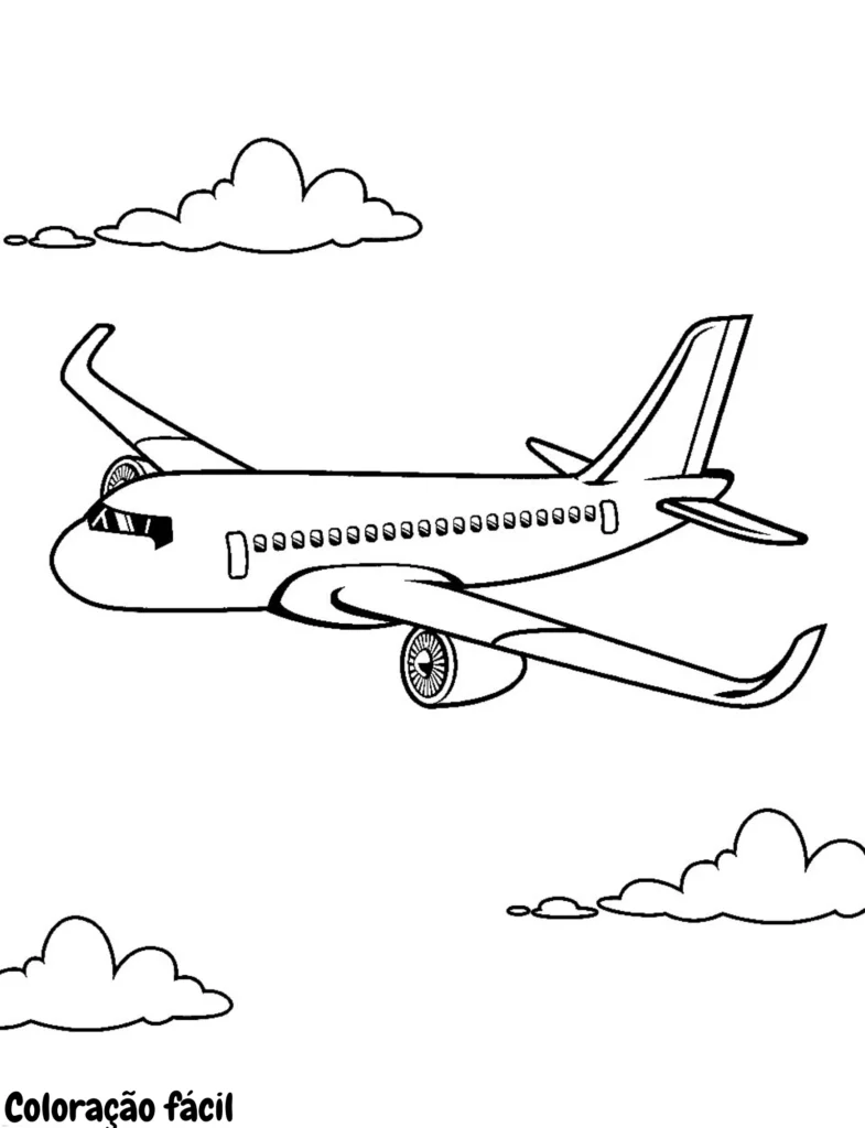 imagem de aviao para imprimir