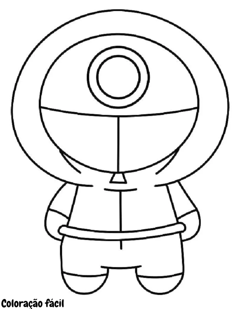 desenho do round 6 para imprimir