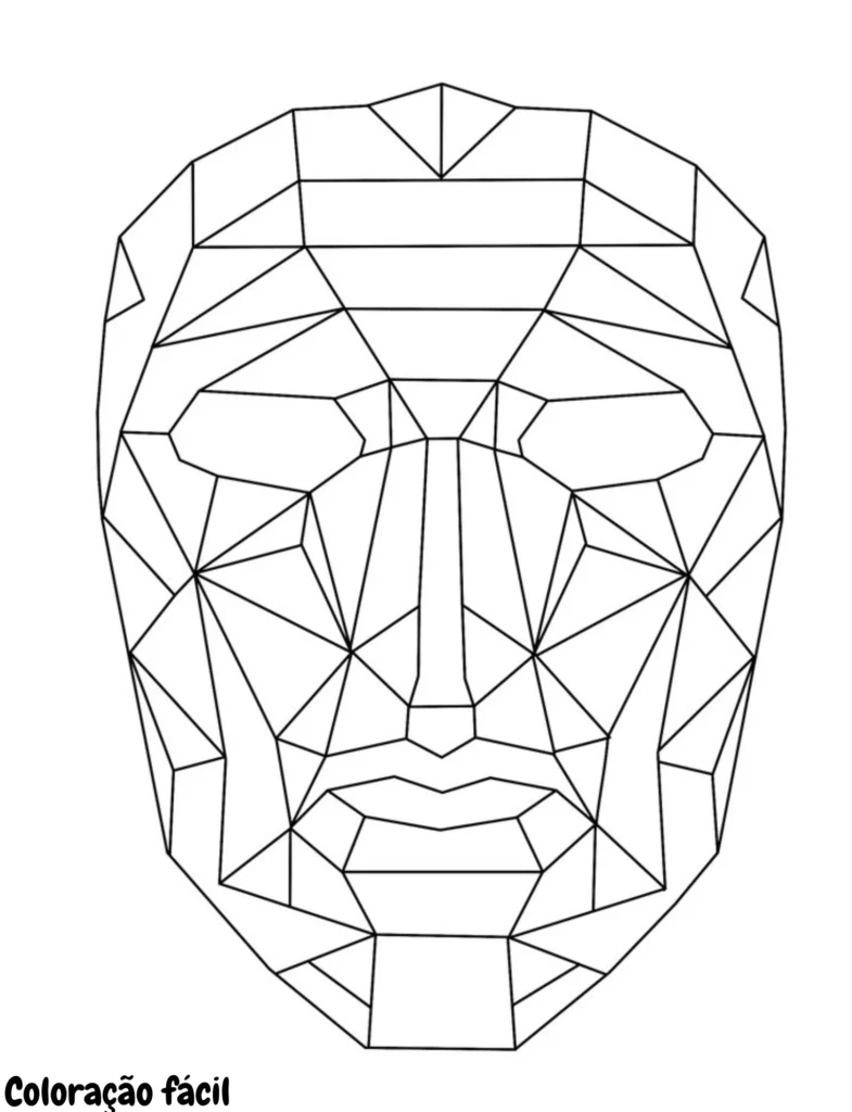 round 6 desenho para colorir