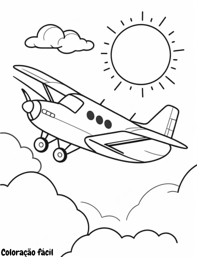 aviao para imprimir