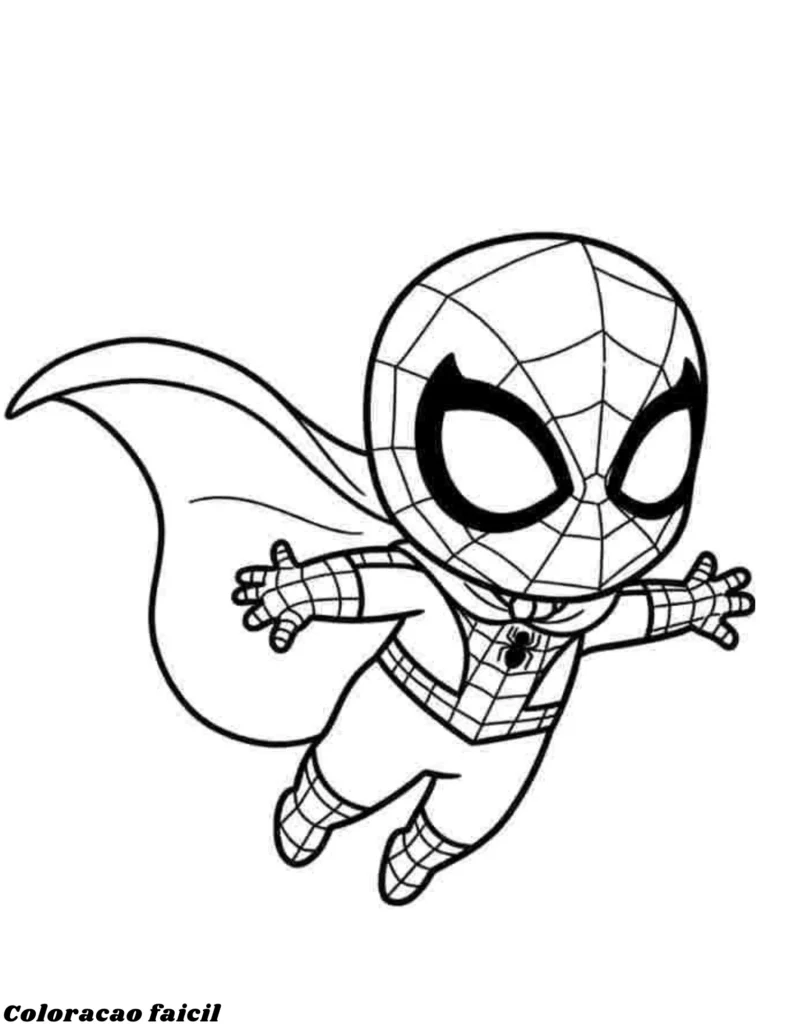 homem aranha desenho para colorir