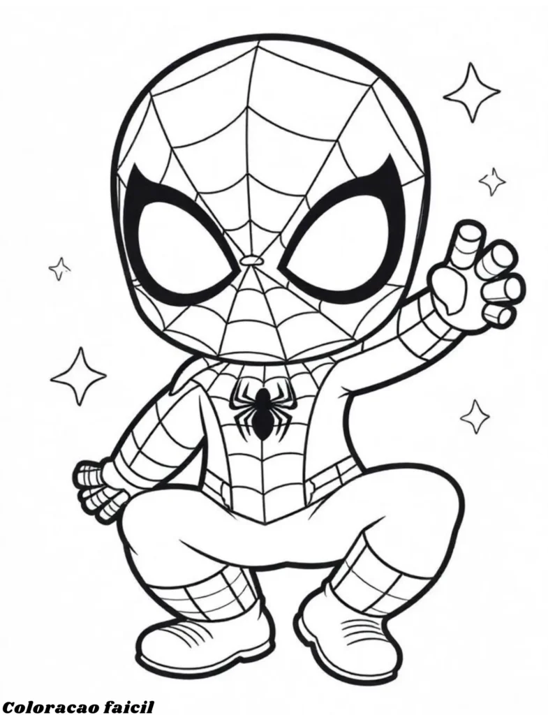 homem-aranha para pintar